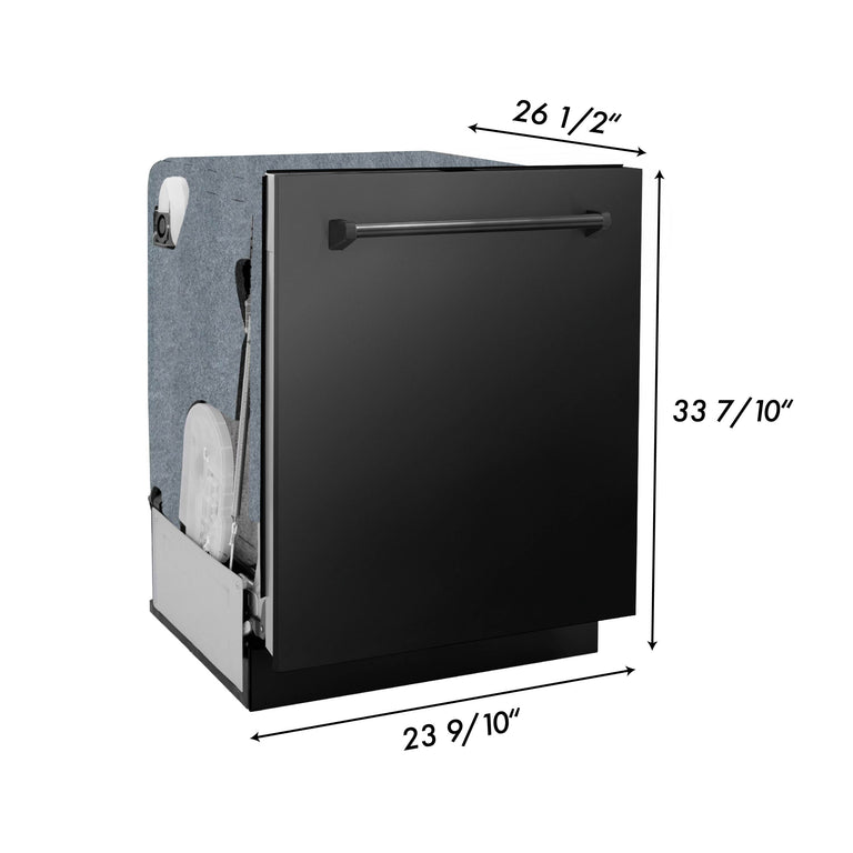 ZLINE 24" Stainless Steel Tub Top Custom Panel Control Dishwasher