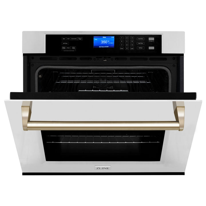 ZLINE Autograph Package - 36" Rangetop, Range Hood, Dishwasher, Refrigerator, Microwave, Wall Oven