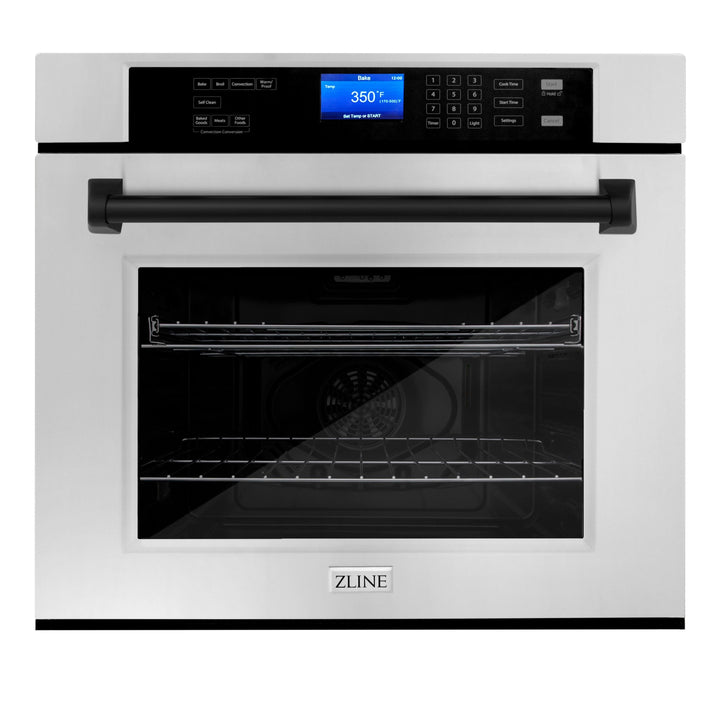 ZLINE Autograph Matte Black Package - 48" Rangetop, 48" Range Hood, Dishwasher, Built-In Refrigerator, Microwave Oven, Wall Oven