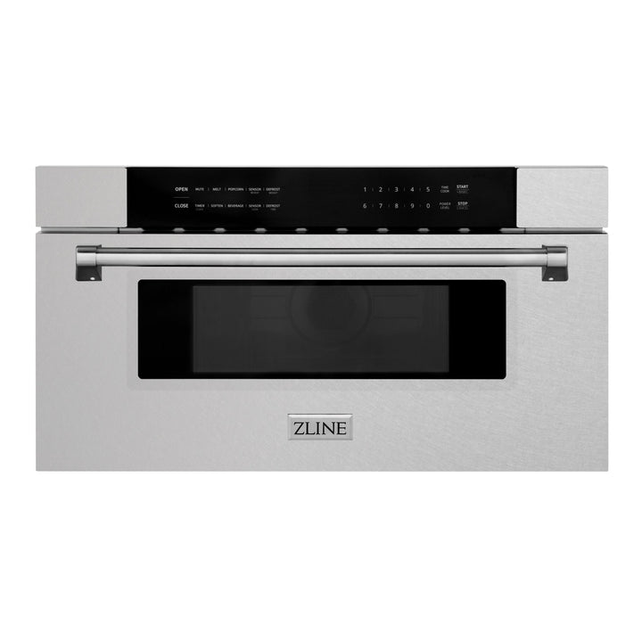 ZLINE 30 Inch 1.2 cu. ft. Built-In Microwave Drawer in DuraSnow® Stainless Steel, MWD-30-SS