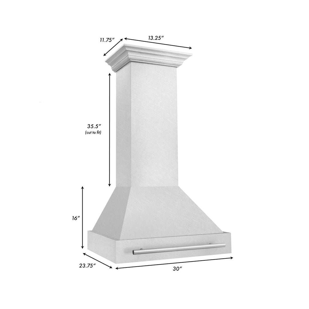 ZLINE 30" Ducted Wall Mount Range Hood in DuraSnow Stainless Steel