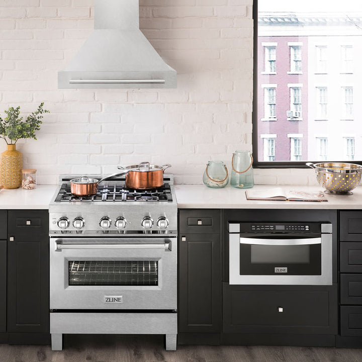 ZLINE 30" Ducted Wall Mount Range Hood in DuraSnow Stainless Steel
