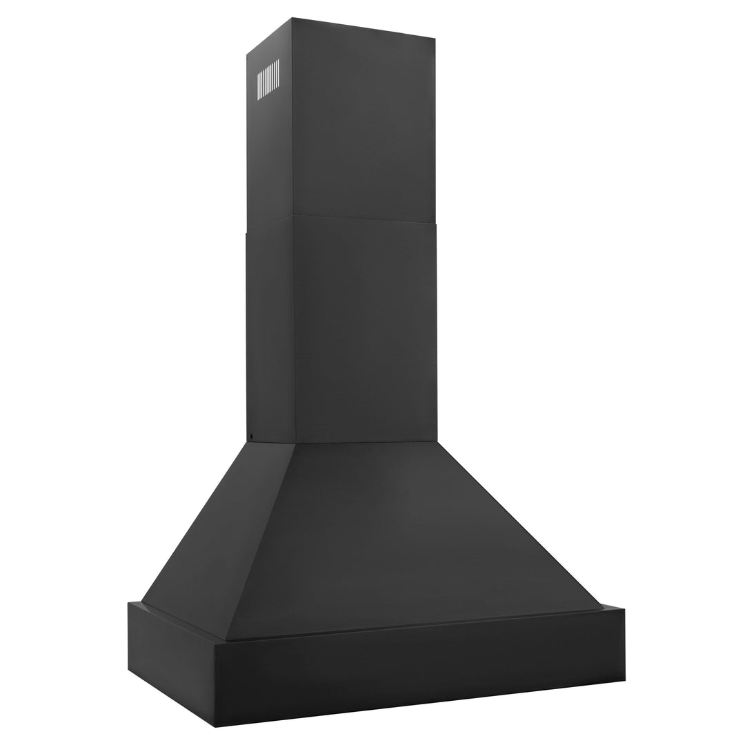 ZLINE 30 in. 400 CFM Black Stainless Steel Wall Mount Range Hood, BS655N-30