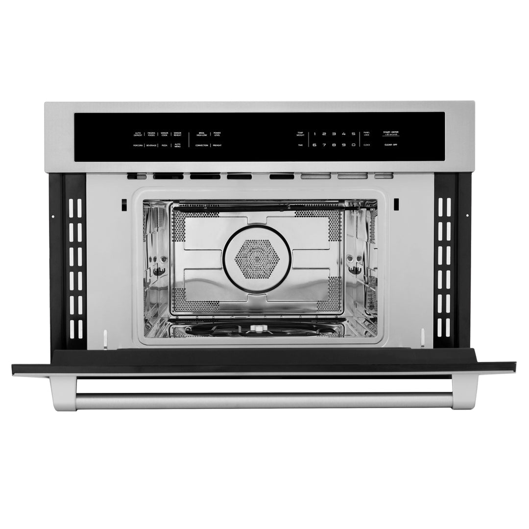 ZLINE 30 in. Built-in Convection Microwave Oven in Stainless Steel with Speed and Sensor Cooking, MWO-30