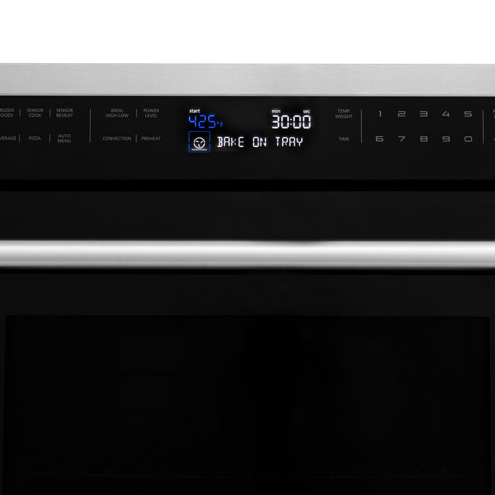 ZLINE 30 in. Built-in Convection Microwave Oven in Stainless Steel with Speed and Sensor Cooking, MWO-30