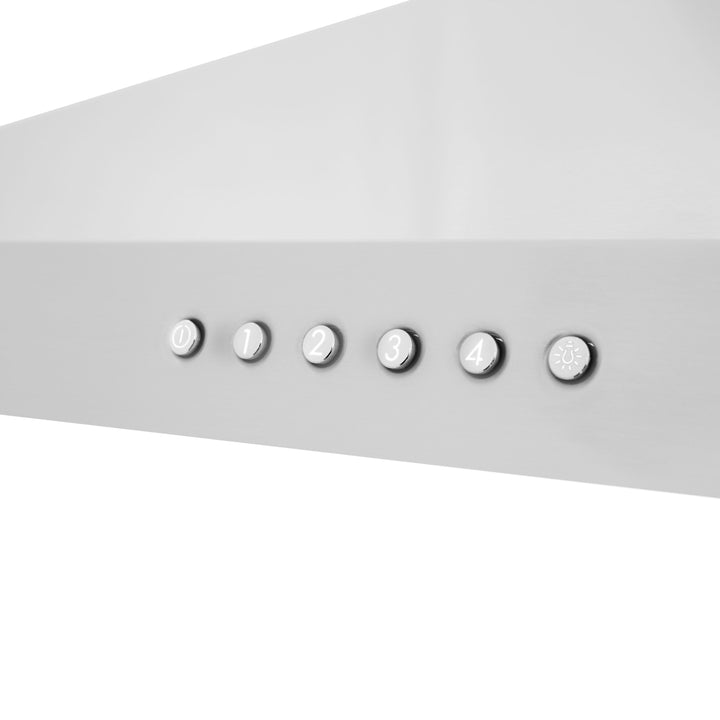 ZLINE 36 In. Alpine Series Ducted Wall Mount Range Hood in Stainless Steel, ALP10WL-36