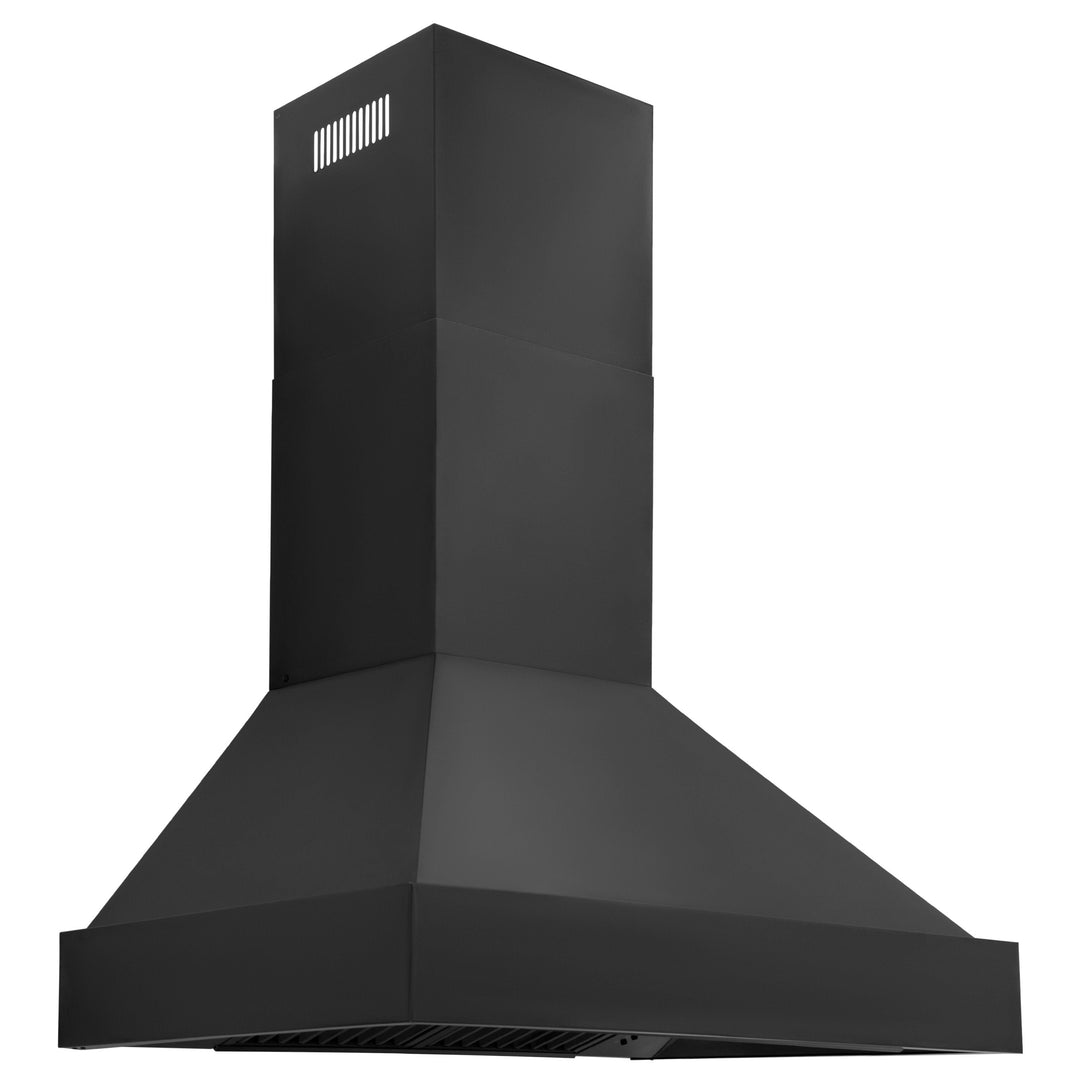 ZLINE 36 in. 700 CFM Black Stainless Steel Wall Mount Range Hood, BS655N-36