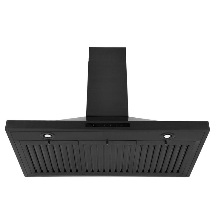 ZLINE 36 in. Convertible Vent Wall Mount Range Hood in Black Stainless Steel, BSKBN-36