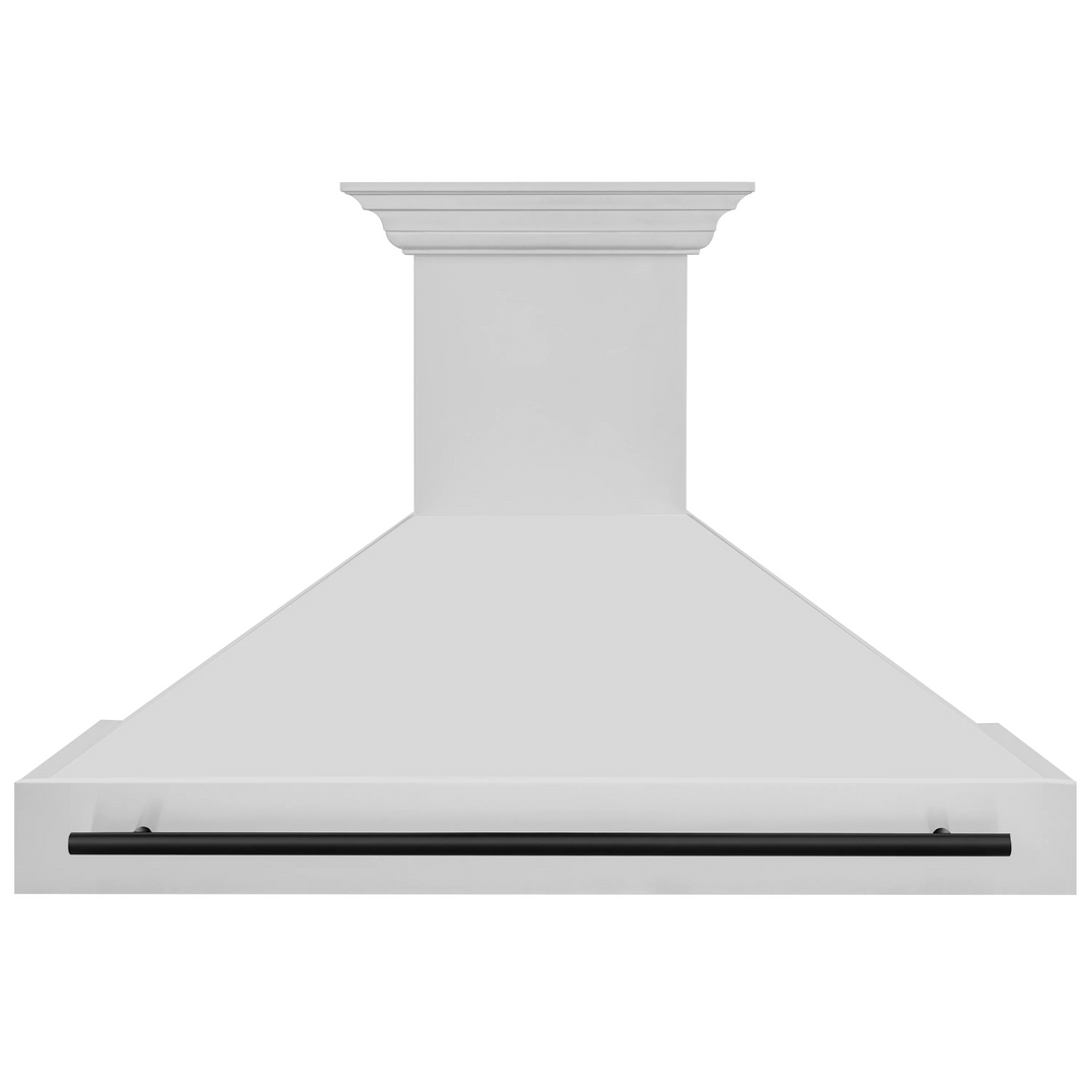 ZLINE Autograph Matte Black Package - 48" Rangetop, 48" Range Hood, Dishwasher, Refrigerator