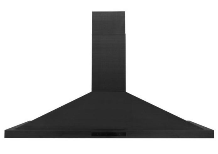 ZLINE 48 In. Dual Fuel Range in Black Stainless Steel & 48" Range Hood Appliance Package, 2KP-RABRH48