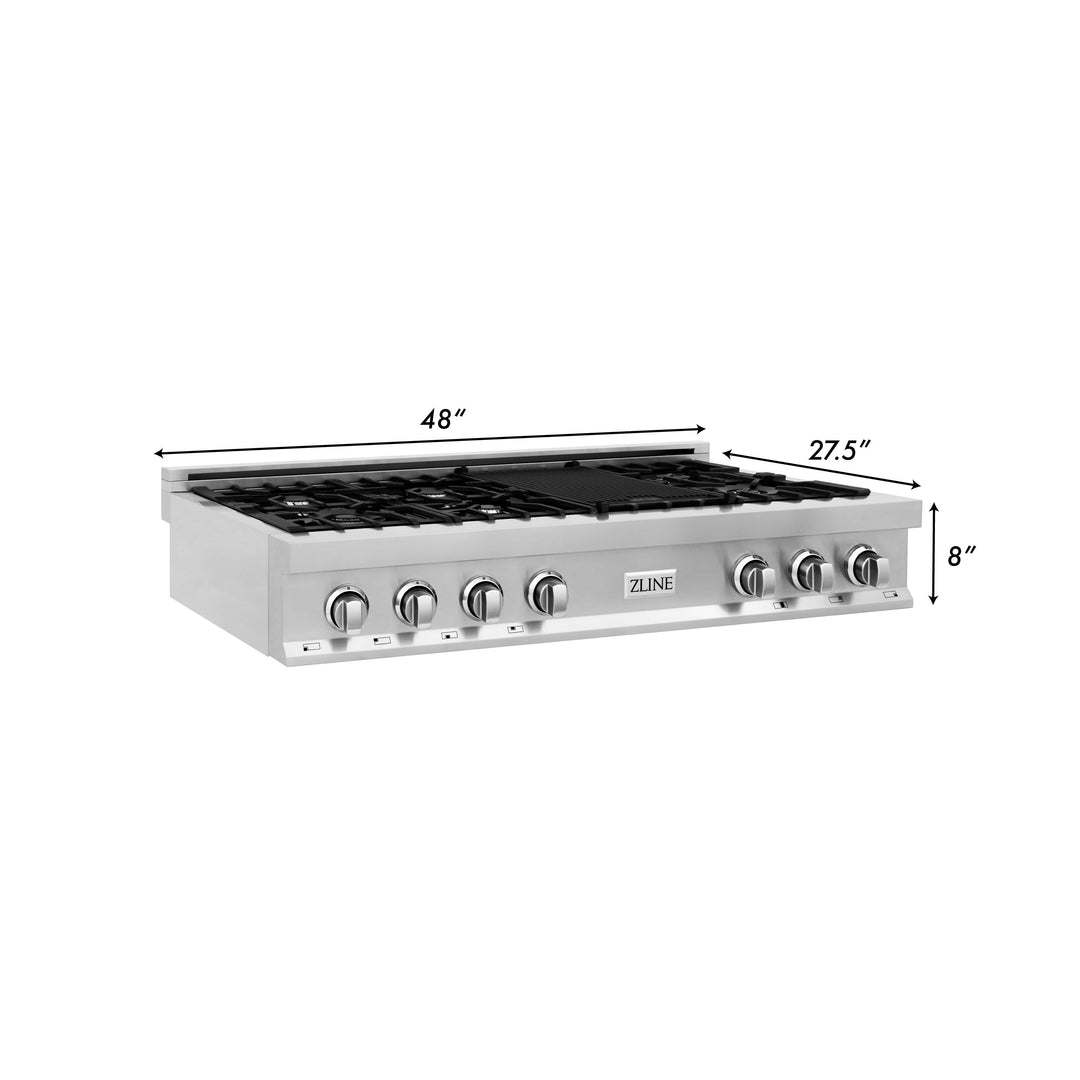 ZLINE 48 in. Rangetop with 7 Gas Burners, RT48