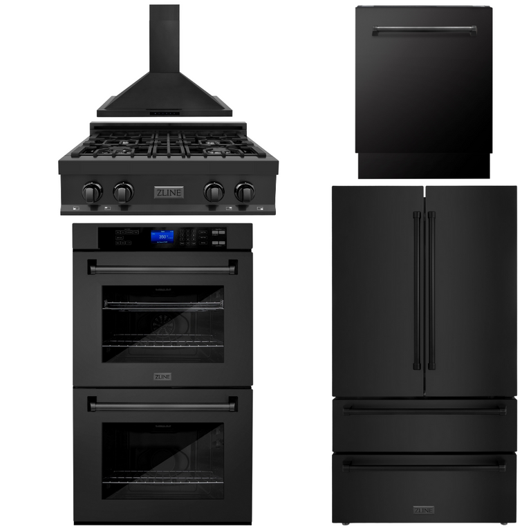 Zline 30” Rangetop, Refrigerator, Mount Hood, Wall Oven &amp; Dishwasher