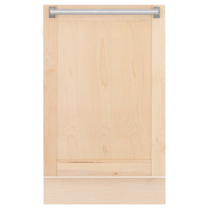 ZLINE 18" Tallac Series Built-In Dishwasher in Unfinished Wood with Stainless Steel Handles, DWV-UF-18
