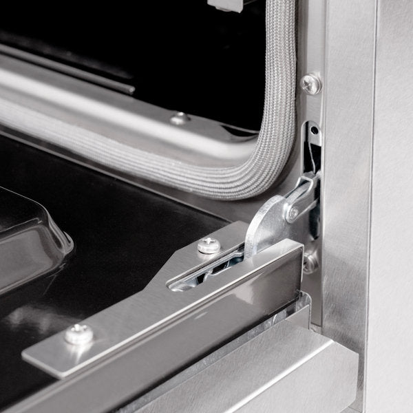 ZLINE Autograph 30" 4.2 cu. ft. Classic Gas Range with 4 Burners in DuraSnow® Stainless Steel and Matte Black Accents, CGRSZ-30-MB