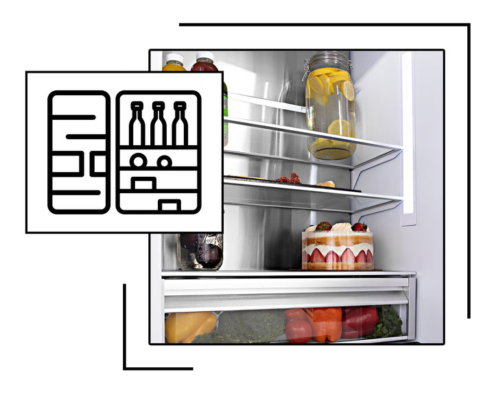 ZLINE 36 in. 21.6 cu. ft. Counter‑Depth French Door Refrigerator with Water and Ice Dispenser – Fingerprint‑Resistant Stainless Steel (RFM‑W‑36)