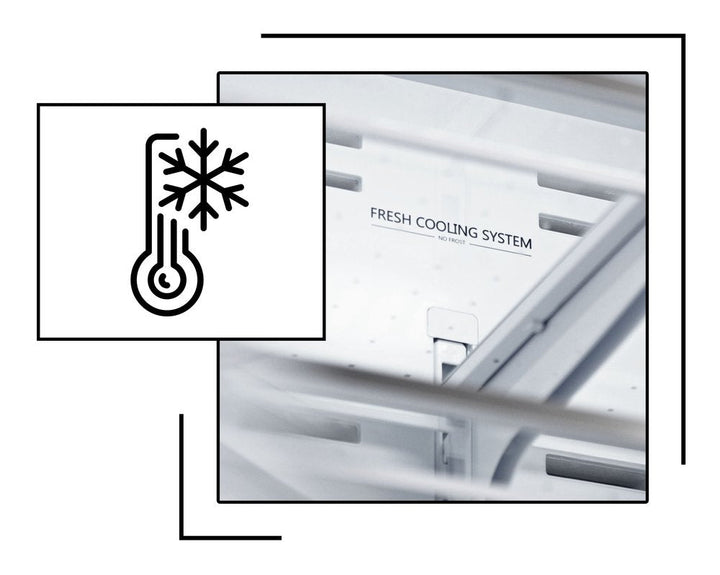 ZLINE 36 in. 21.6 cu. ft. Counter‑Depth French Door Refrigerator with Water and Ice Dispenser – Fingerprint‑Resistant Stainless Steel (RFM‑W‑36)