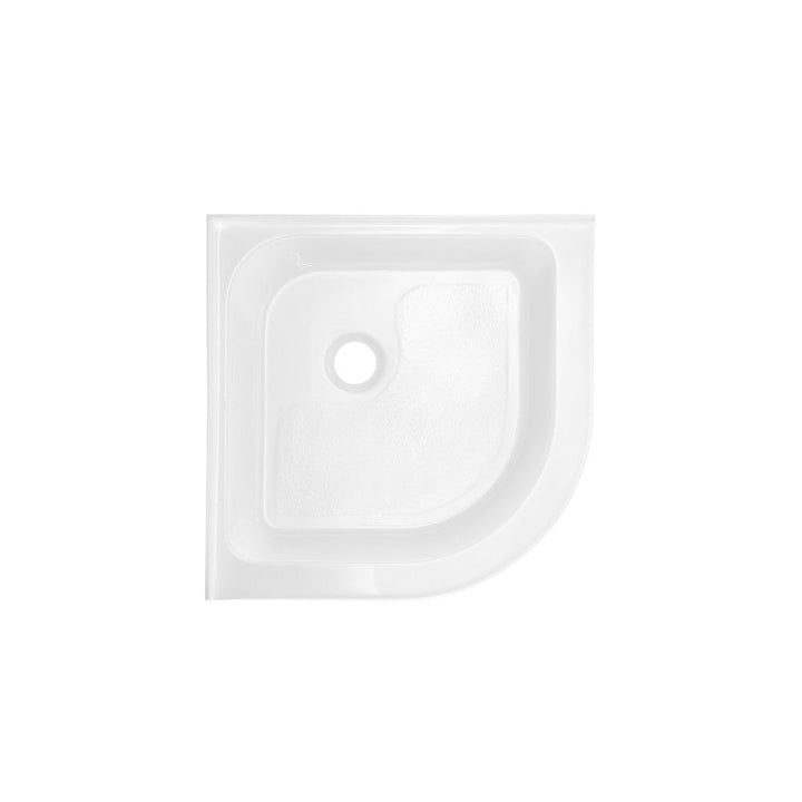 Voltaire 32" x 32" Acrylic White, Single-Threshold, Center Drain, Neo-angle Shower Base