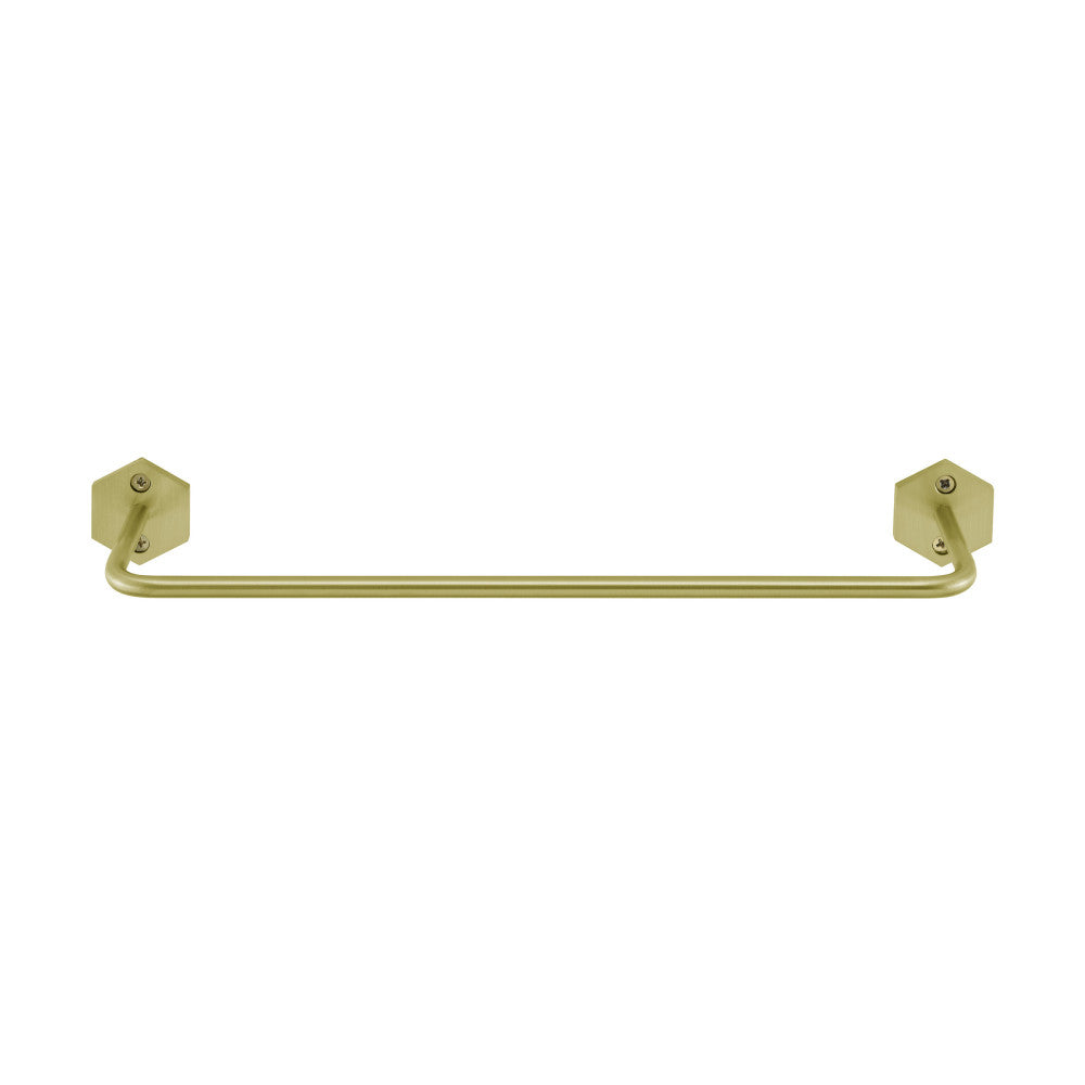 Brusque 12" Towel Bar in Brushed Gold