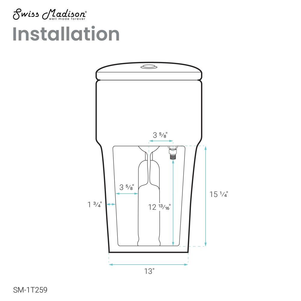 Arles One-Piece Elongated Toilet Vortex Dual-Flush 0.8/1.18 gpf