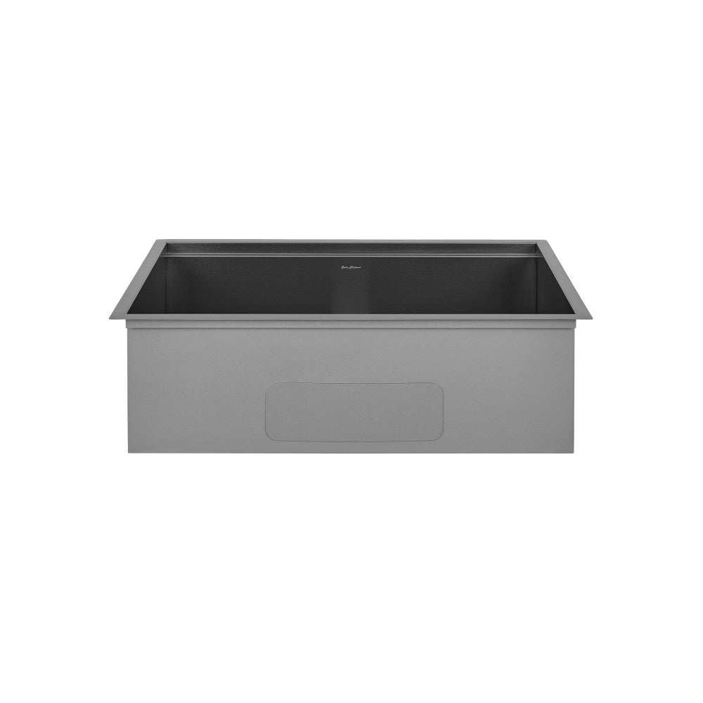 Tourner 32 x 19 Stainless Steel, Single Basin, Undermount Kitchen Workstation Sink in Black