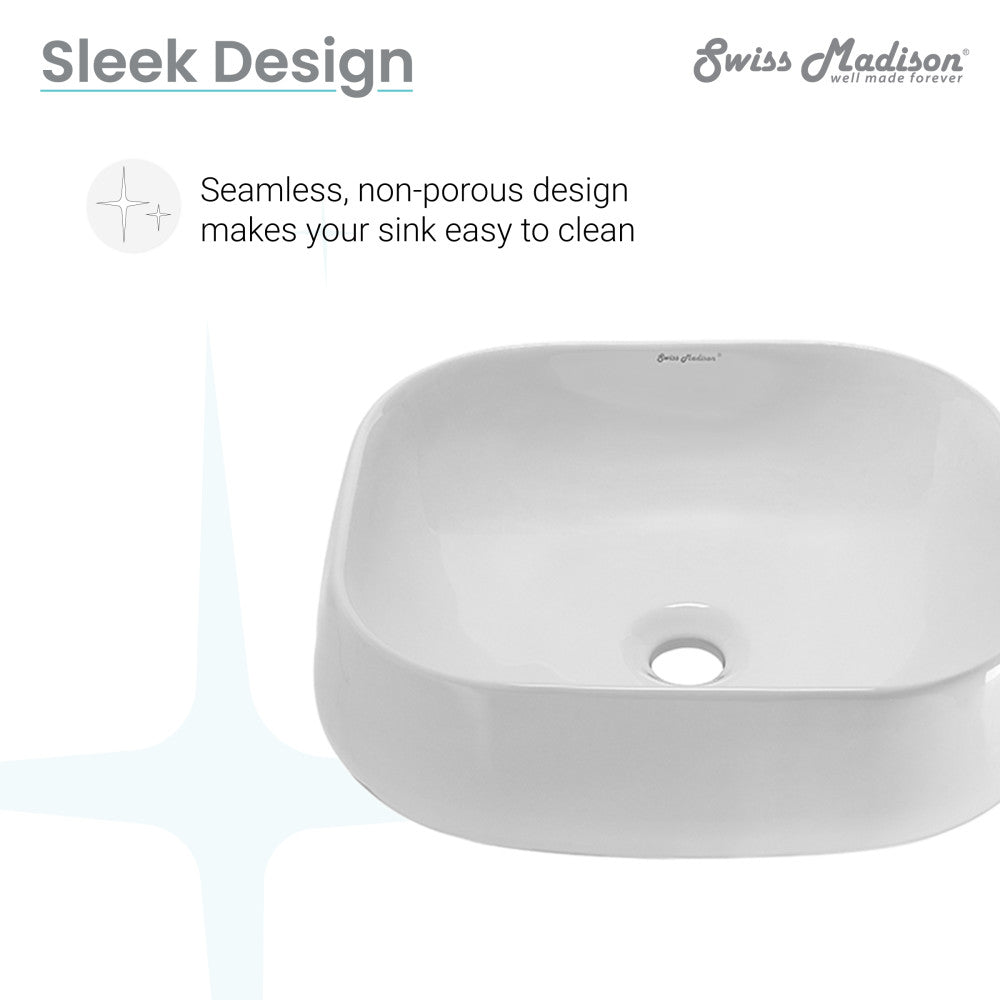 Chateau 18 Square Ceramic Vessel Sink