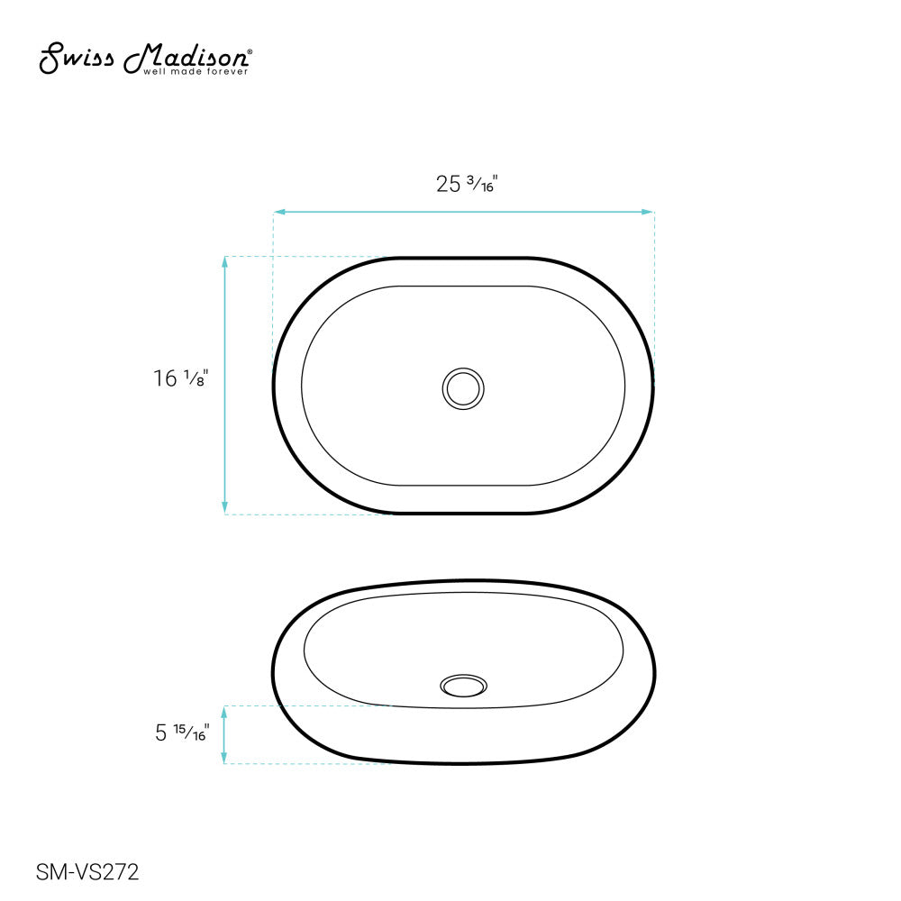 Plaisir Oval Vessel Sink