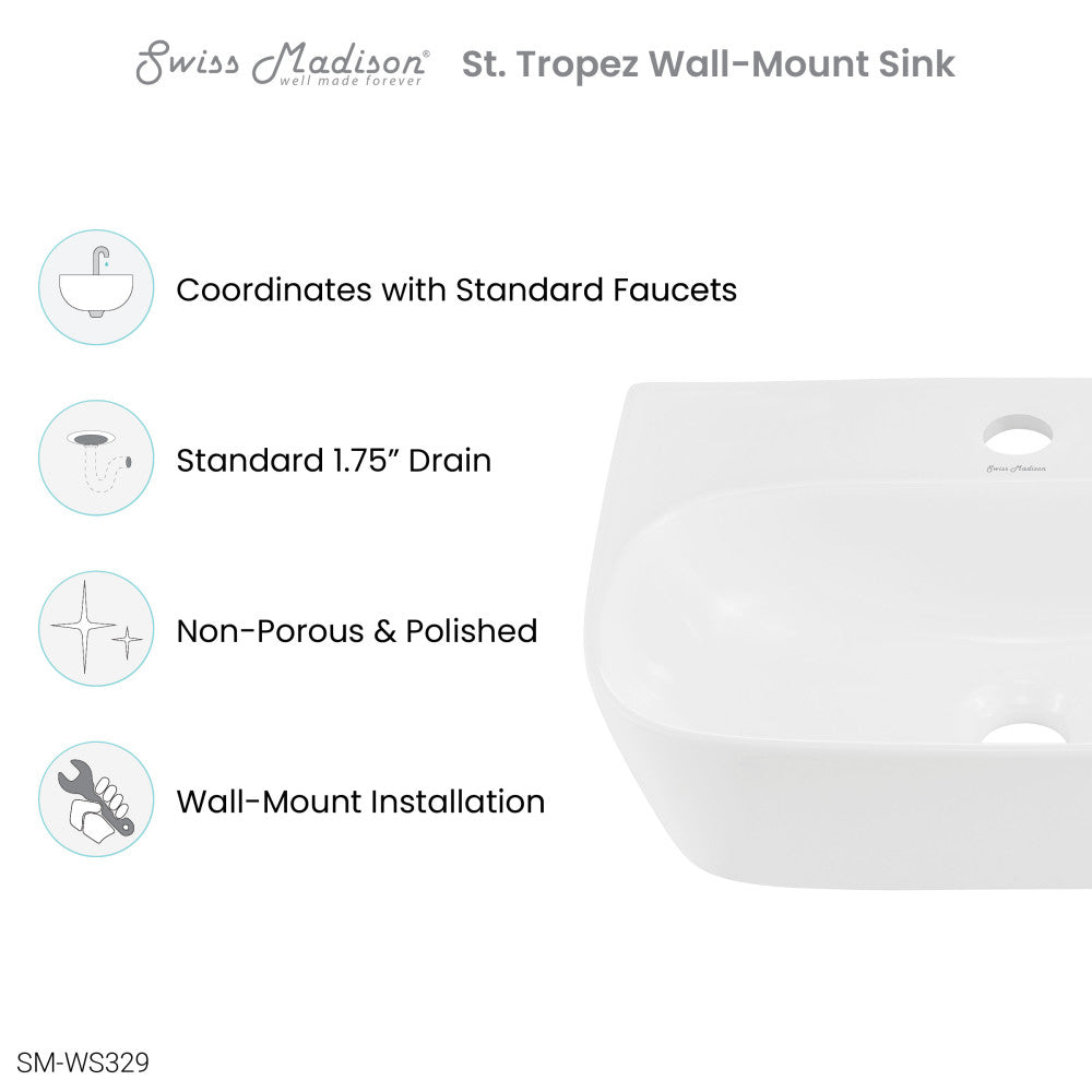 St Tropez Wall Hung Sink