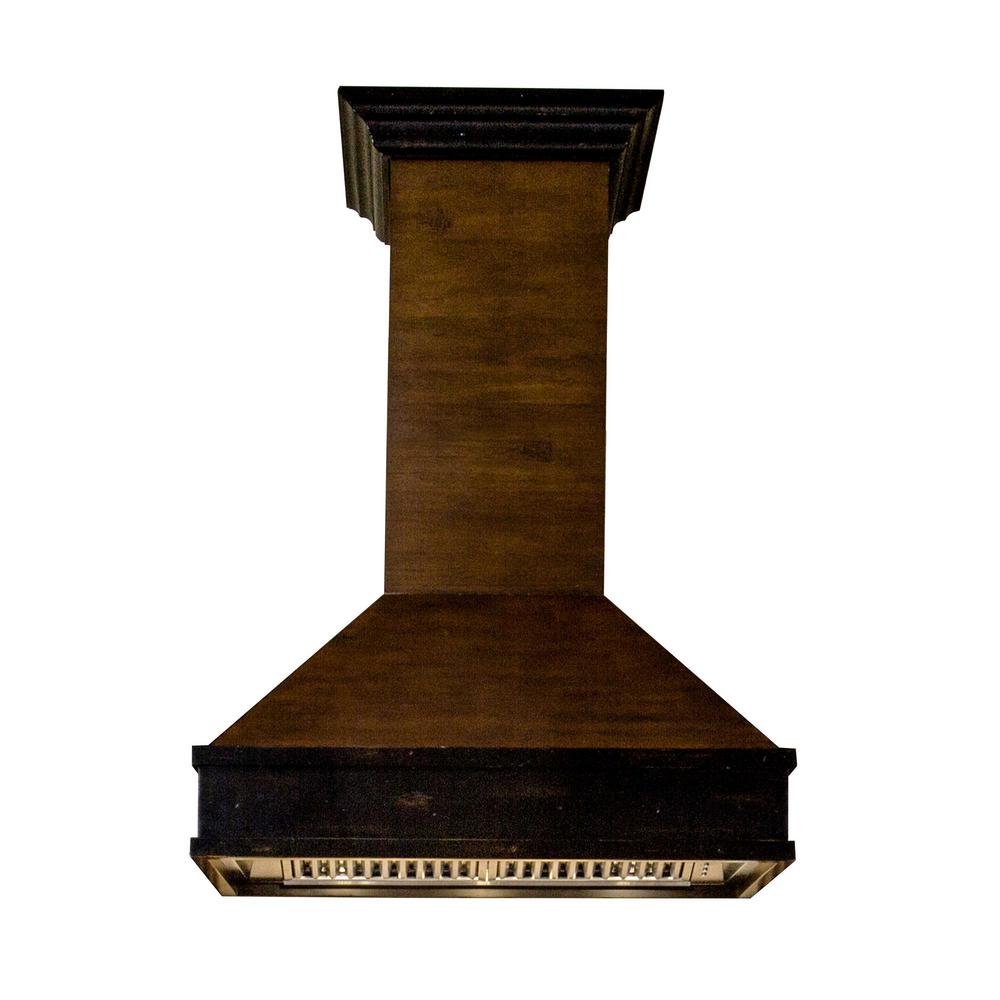 Wooden Wall Mount Range Hood in Antigua and Hamilton - Includes Motor  ZLINE 36 in.