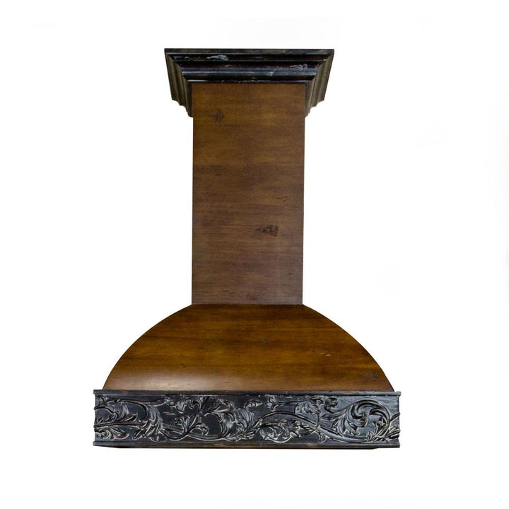 Wooden Wall Mount Range Hood in Antigua and Walnut - Includes Motor ZLINE 36 in.