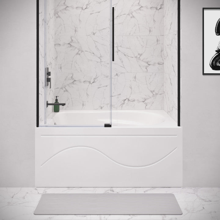 Ivy 54'' x 30" Bathtub with Apron Left Hand Drain in White