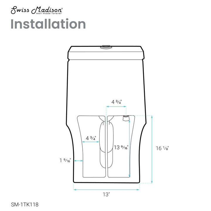 Virage One Piece Elongated Toilet with Touchless Retrofit Dual Flush 1.1/1.6 gpf