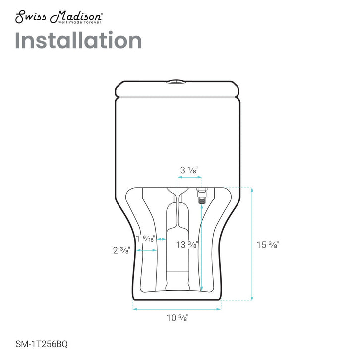 Carre One Piece Square Toilet Dual Flush 1.1/1.6 gpf in Bisque