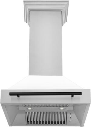 Zline  30" Wall Mount Ducted Hood with 400 CFM in White Matte