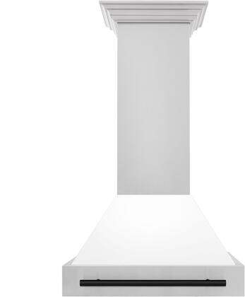 Zline  30" Wall Mount Ducted Hood with 400 CFM in White Matte