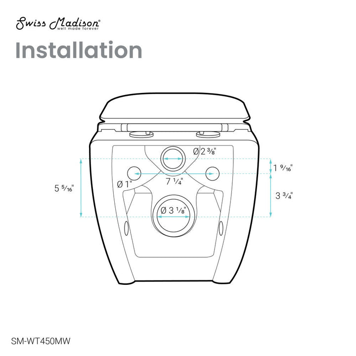 Ivy Wall-Hung Elongated Toilet Bowl in Matte White