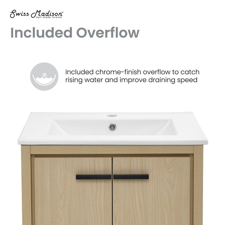 Virage 24 Freestanding, Bathroom Vanity in Natural Oak