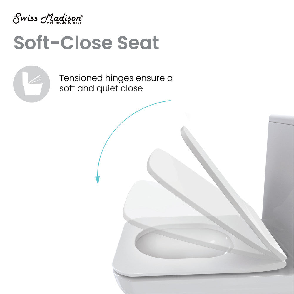 Concorde One-Piece Square Left Side Flush Handle Toilet 1.28 gpf