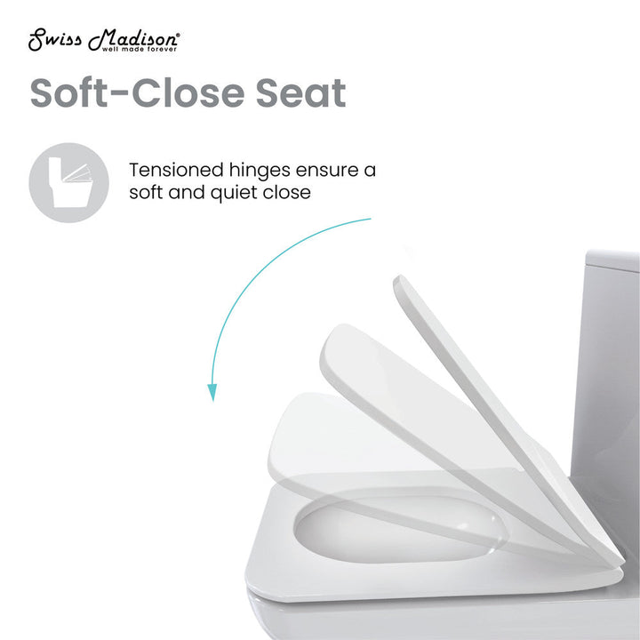 Concorde One-Piece Square Left Side Flush Handle Toilet 1.28 gpf