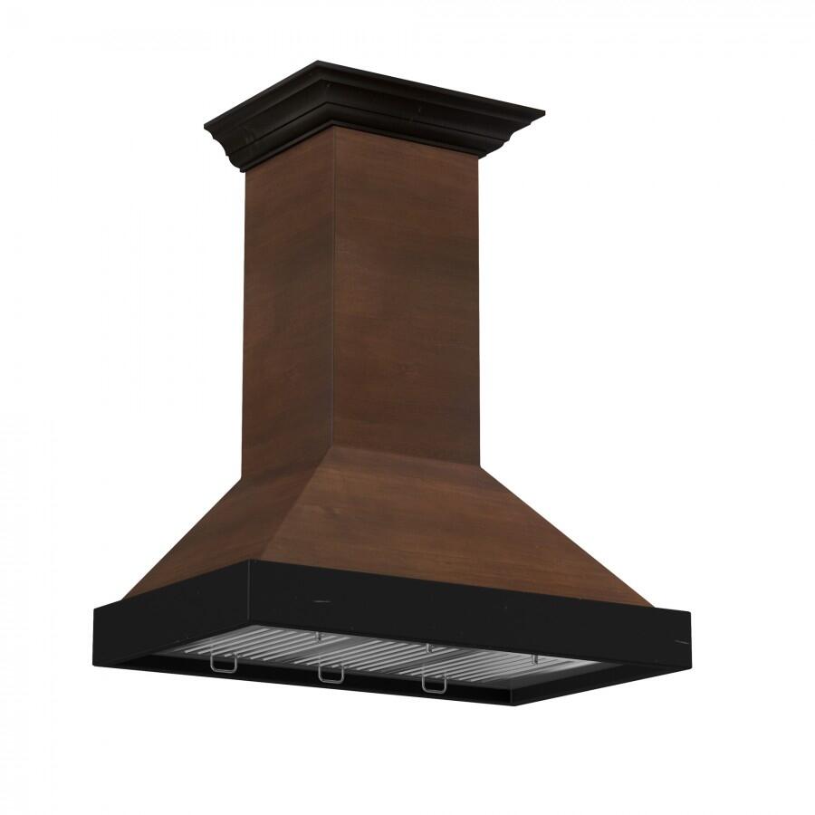 Wooden Wall Mount Range Hood in Antigua and Walnut - Includes Motor  ZLINE 42 in.