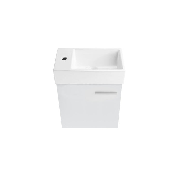 Colmer 18 Single, White, One Cabinet, Bathroom Vanity