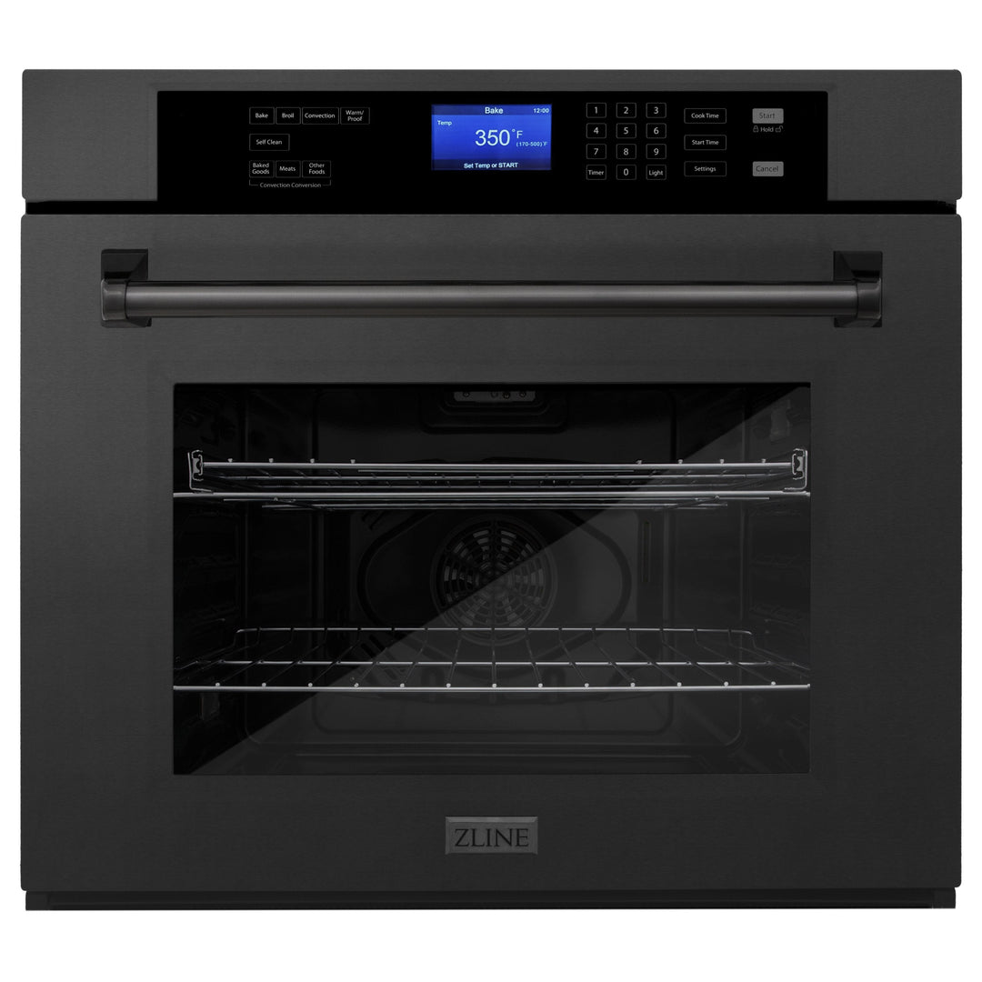 ZLINE 30” Professional Single Wall Oven In Black Stainless Steel