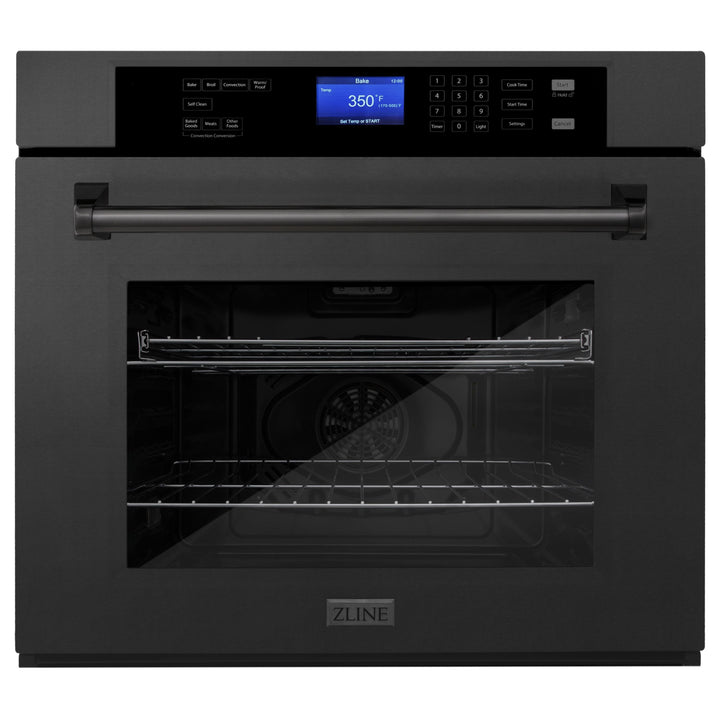 ZLINE 30” Professional Single Wall Oven In Black Stainless Steel