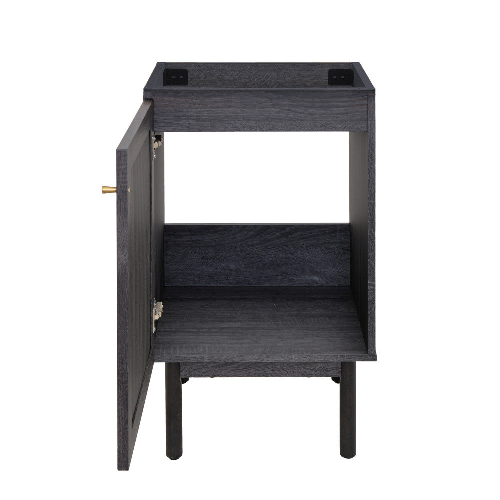 Classe 18" Bathroom Vanity in Black Cabinet Only