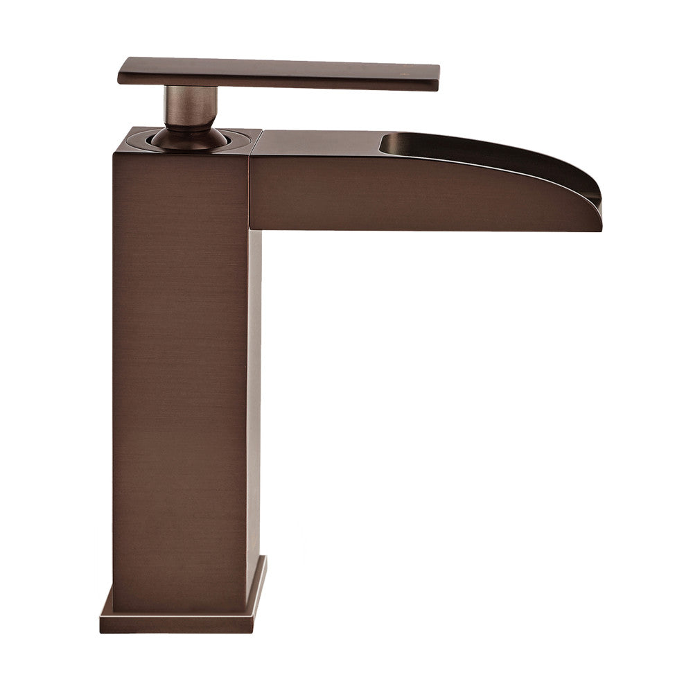 Concorde Single Hole, Single-Handle, Waterfall Bathroom Faucet in Oil Rubbed Bronze