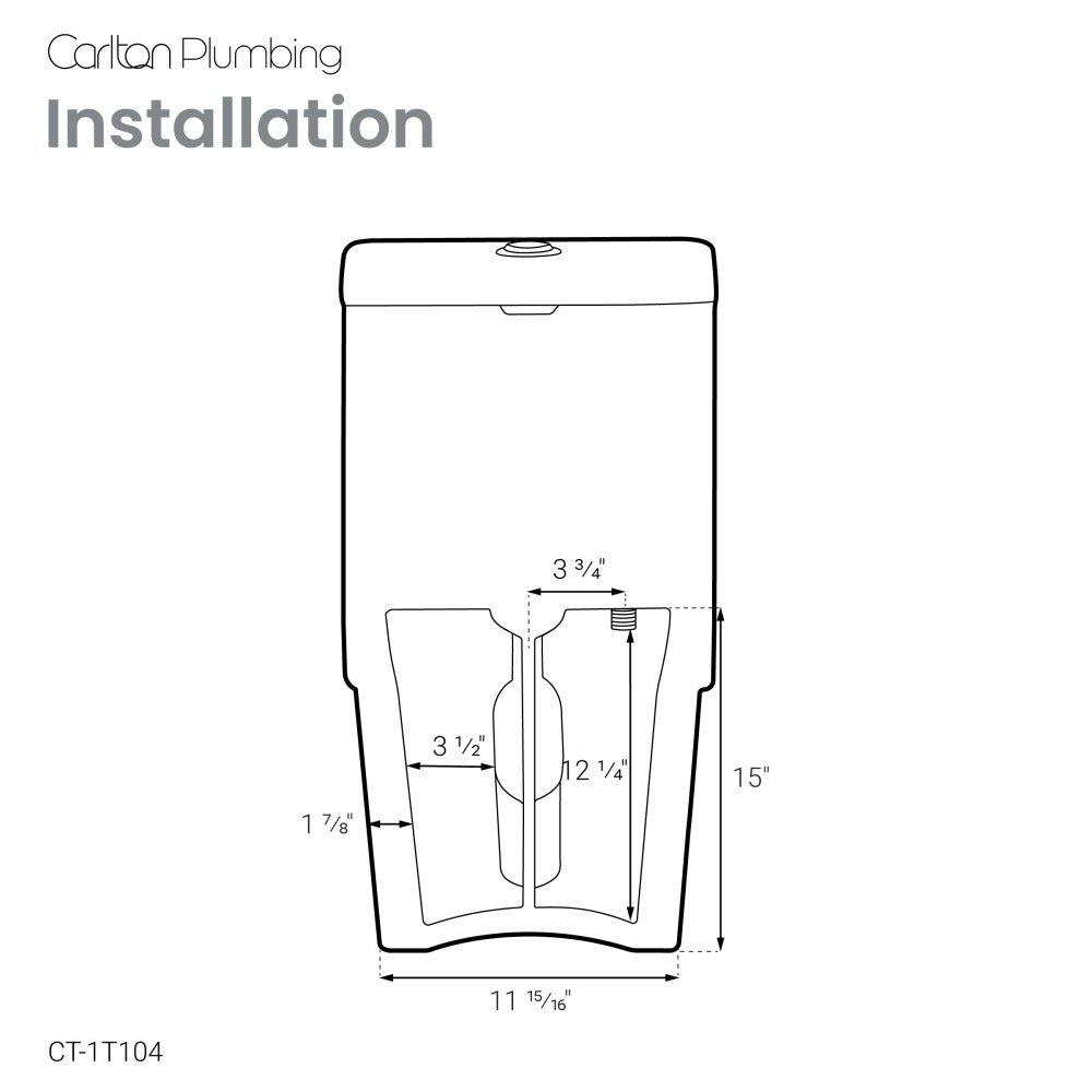 Fulton One-Piece Elongated Toilet Dual-Flush 1.1/1.6 gpf