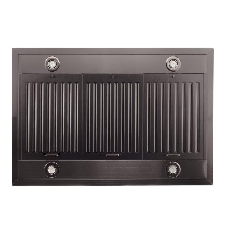 Island Mount Range Hood in Black Stainless Steel (BSGL2iN-36)  ZLINE 36 in.