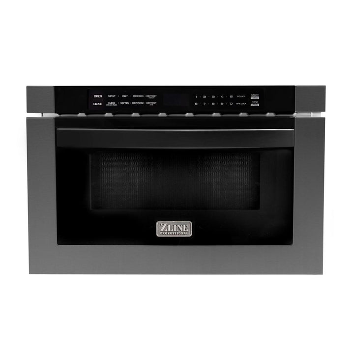 Microwave Drawer in Black Stainless Steel ZLINE 24"