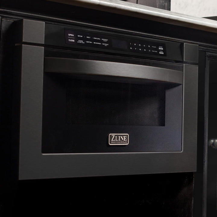 Microwave Drawer in Black Stainless Steel ZLINE 24"