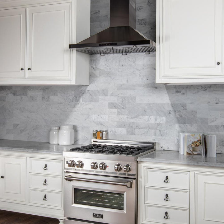 Wall Mount Range Hood in Black Stainless Steel (BSKBN-48)  ZLINE 48 in.