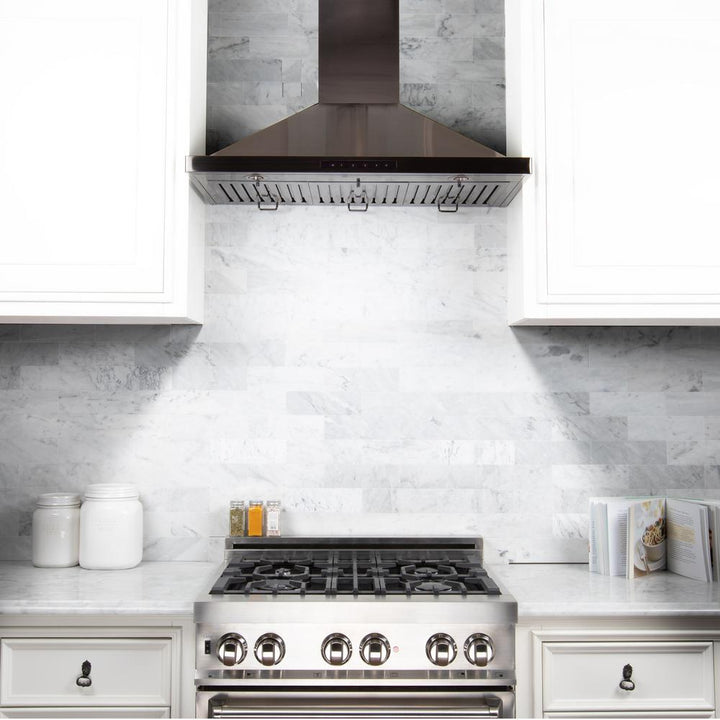 Wall Mount Range Hood in Black Stainless Steel (BSKBN-42)  ZLINE 42 in.